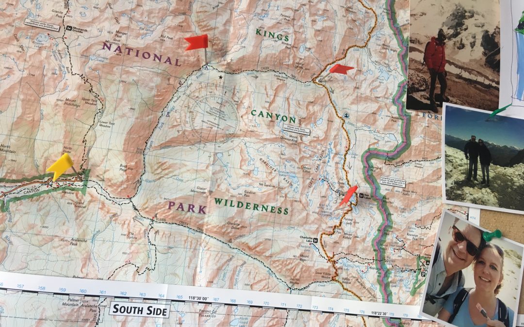 Rae Lakes Loop map